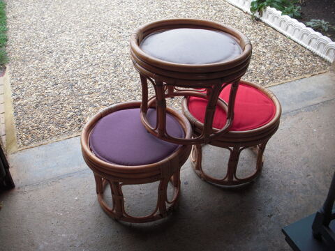 tabourets en rotin 30 Pradines (46)