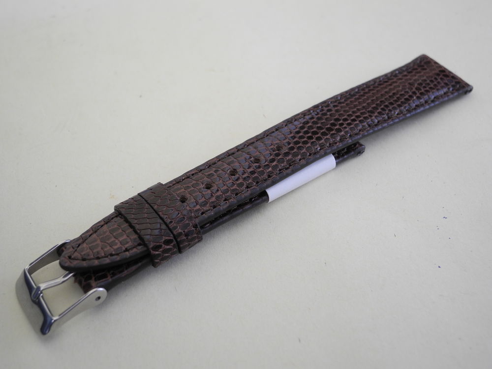Bracelet montre cuir, L&eacute;zard, neuf.
Bijoux et montres