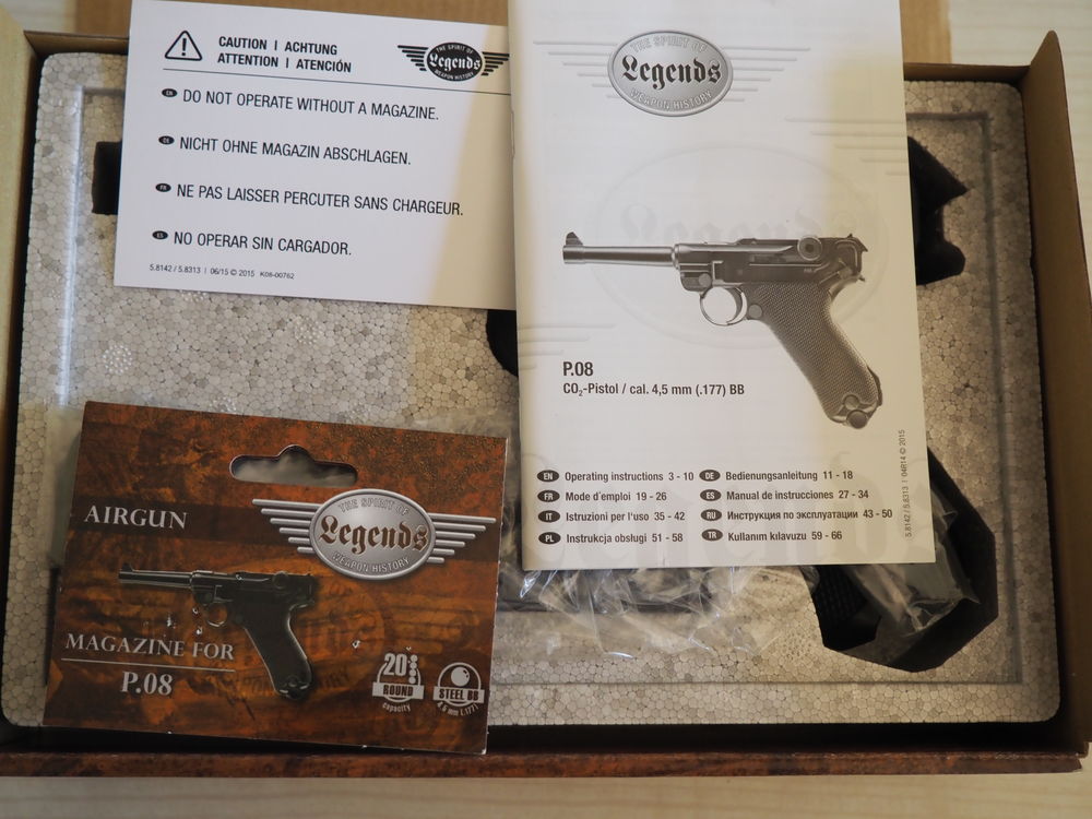 AIR COMPRIME r&eacute;plique Luger P.08 Sports