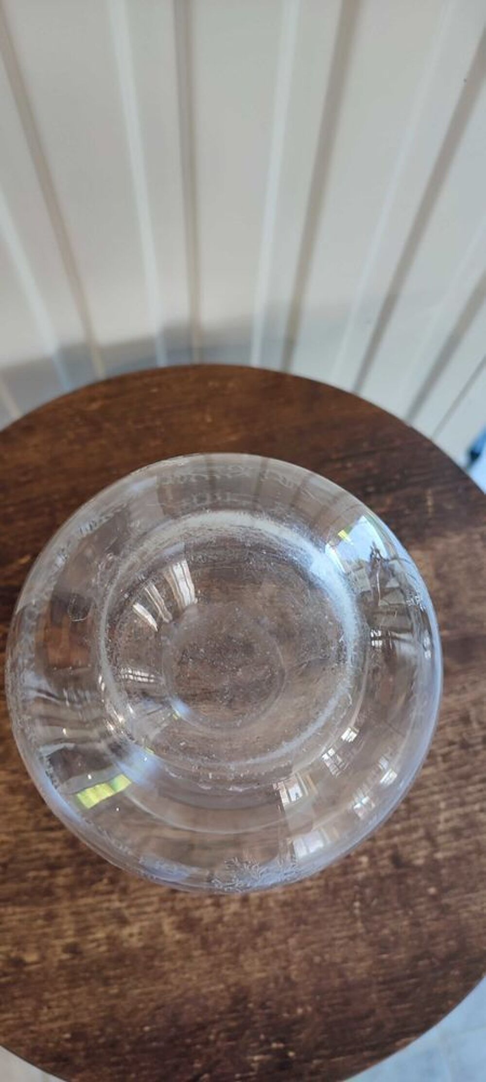 Carafe Vintage en verre s&eacute;rigraphi&eacute; 