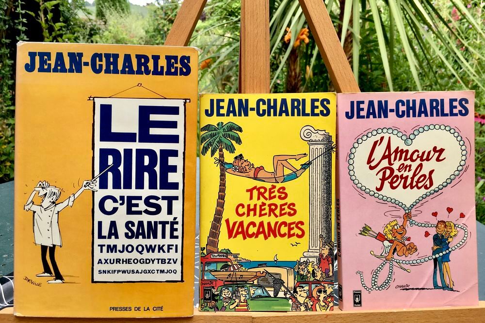 JEAN-CHARLES; Lot de 3 Livres d'humour (cf description) Livres et BD