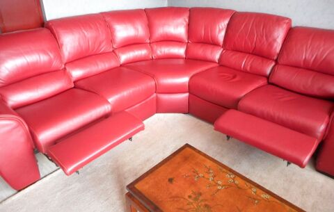 Salon d'angle cuir rouge 0 Le Ban-Saint-Martin (57)
