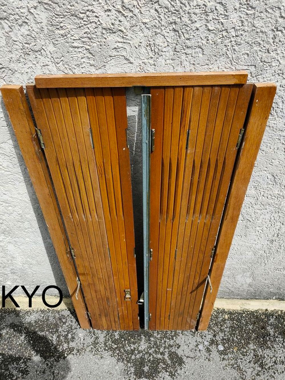 Volets pliants bois - Persienne 4 vantaux - Tr&egrave;s bon &eacute;tat Bricolage