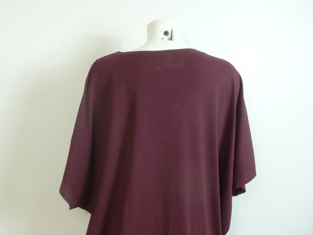 Tee Shirt / Tunique 100% Coton Rouge Bordeaux- Departement 5 Vêtements
