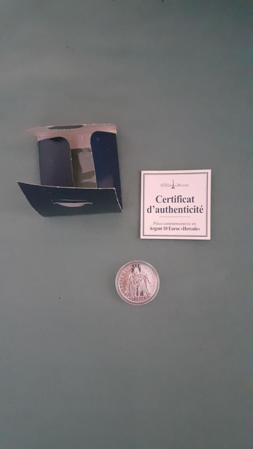 Pi&egrave;ce comm&eacute;morative 10 euros Hercule 2012 