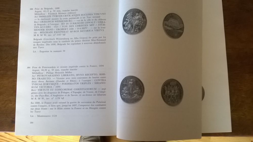La numismatique au si&egrave;cle des lumi&egrave;res 1683-1794 