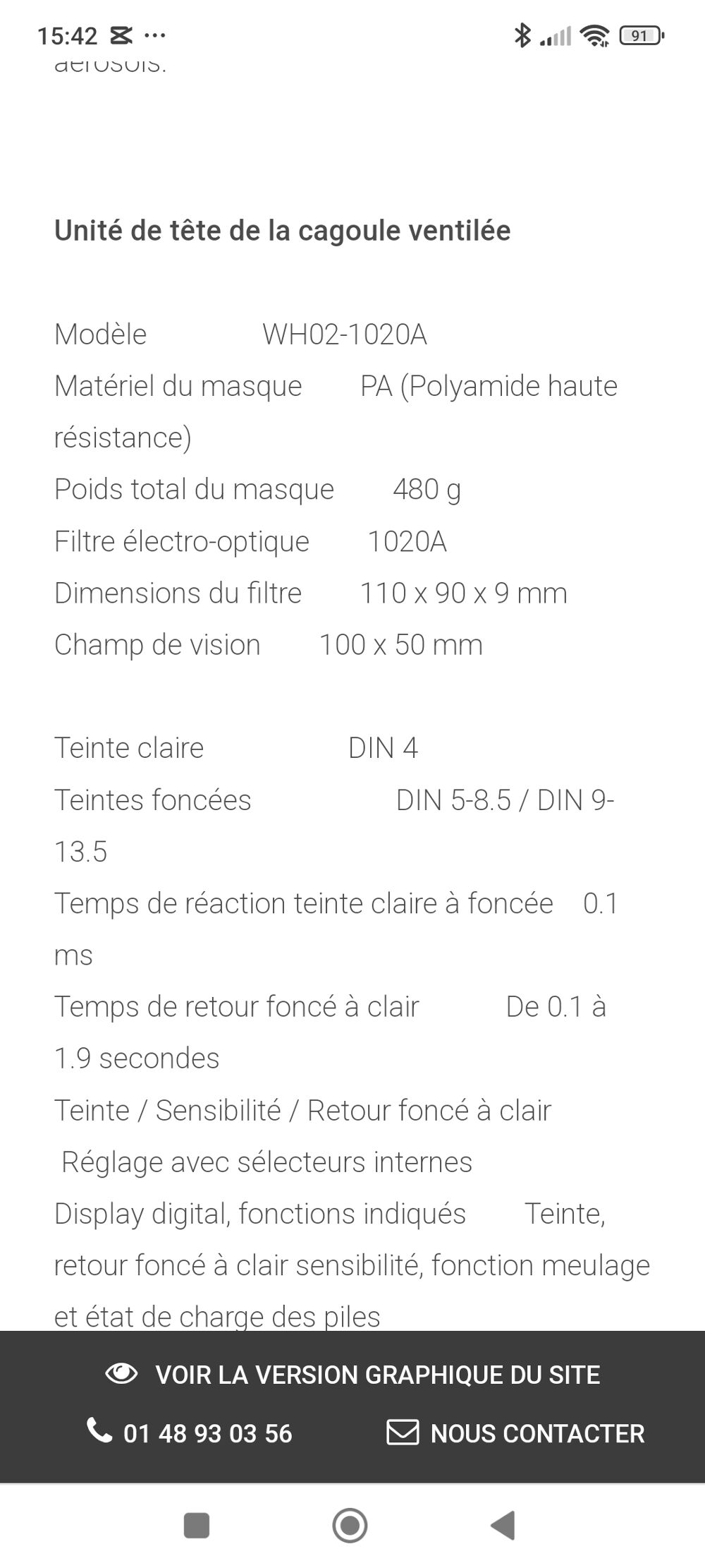 Cagoule de soudure ventil&eacute;e Bricolage