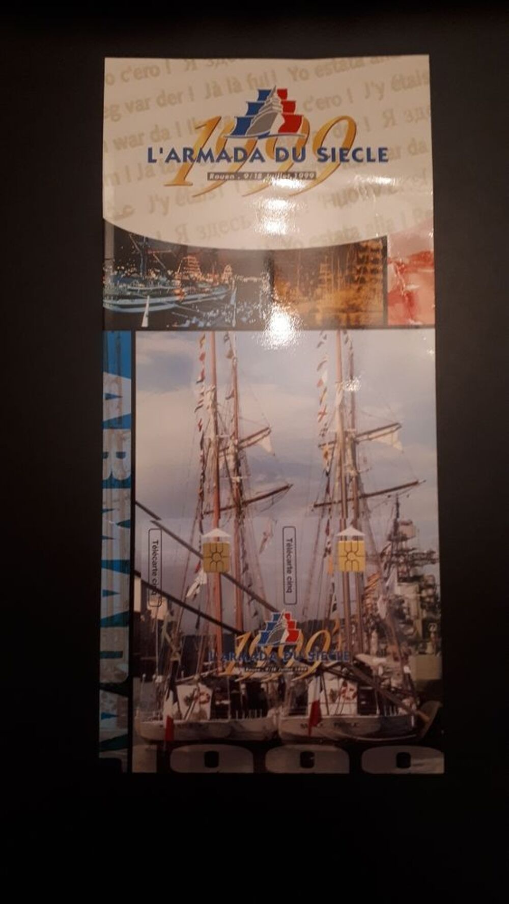 2 TELECARTES PUZZLE - L'ARMADA DU SI&Egrave;CLE ROUEN 