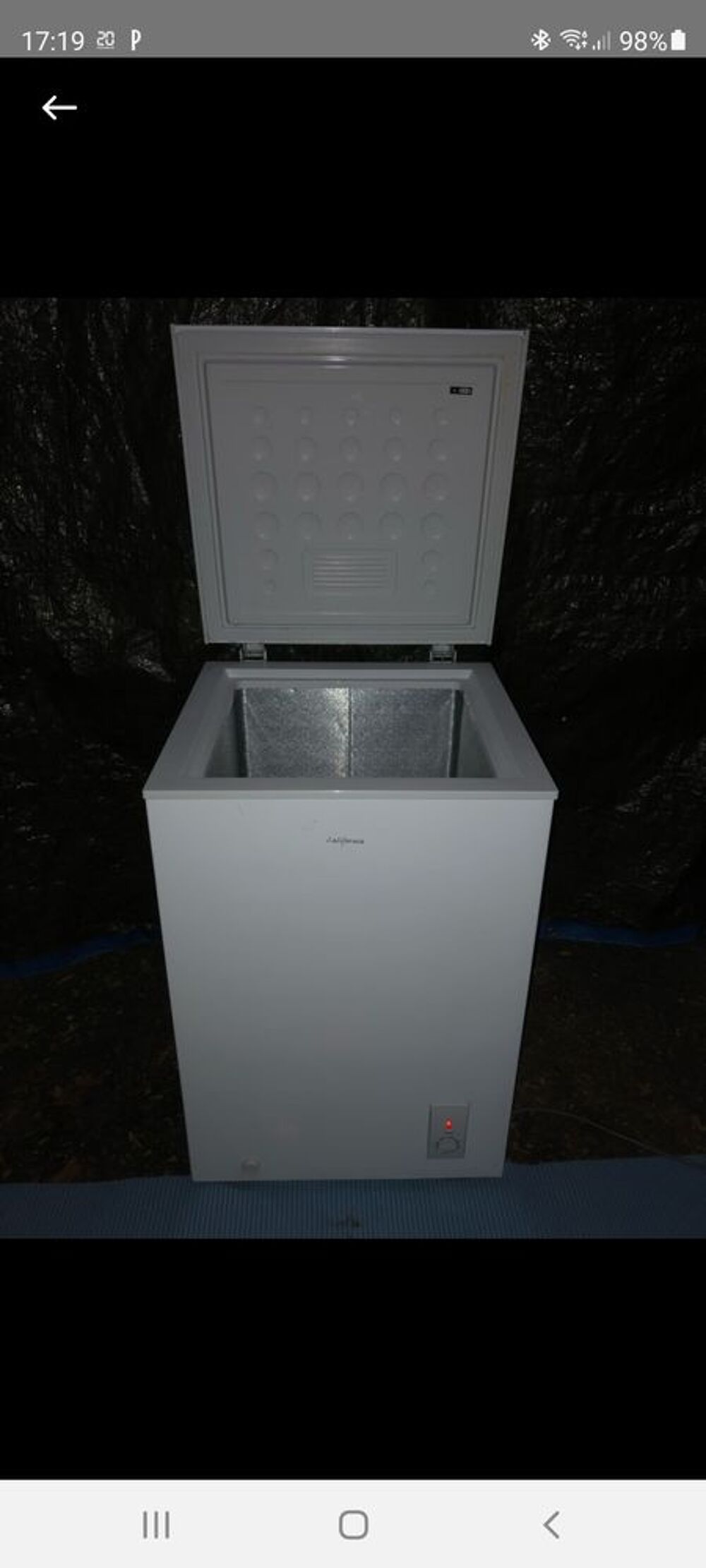 Congelateur coffre 100L Electromnager