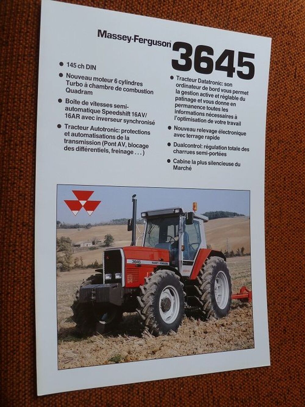 Prospectus MASSEY FERGUSON MF 3645 