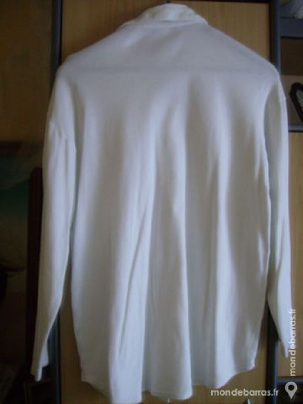 Chemise manches longues blanc cass&eacute; Vêtements