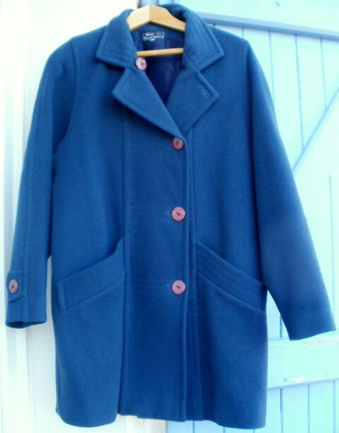 Veste manteau WOOL AND CASHMIRE, bleu canard, T 1 30 Montauban (82)