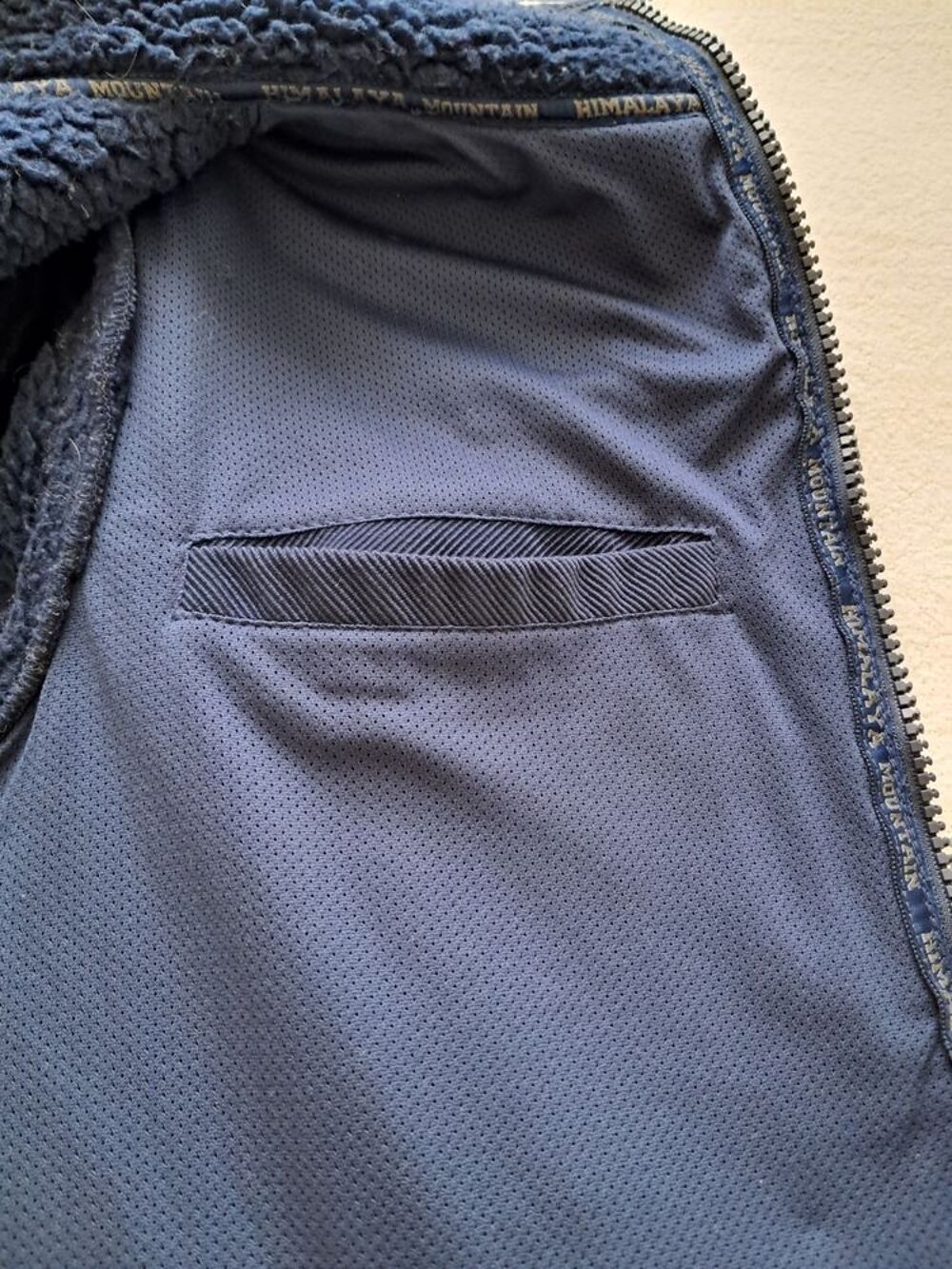 Veste polaire unisexe bleue doubl&eacute;e. Himalaya Mountains. T L Vêtements