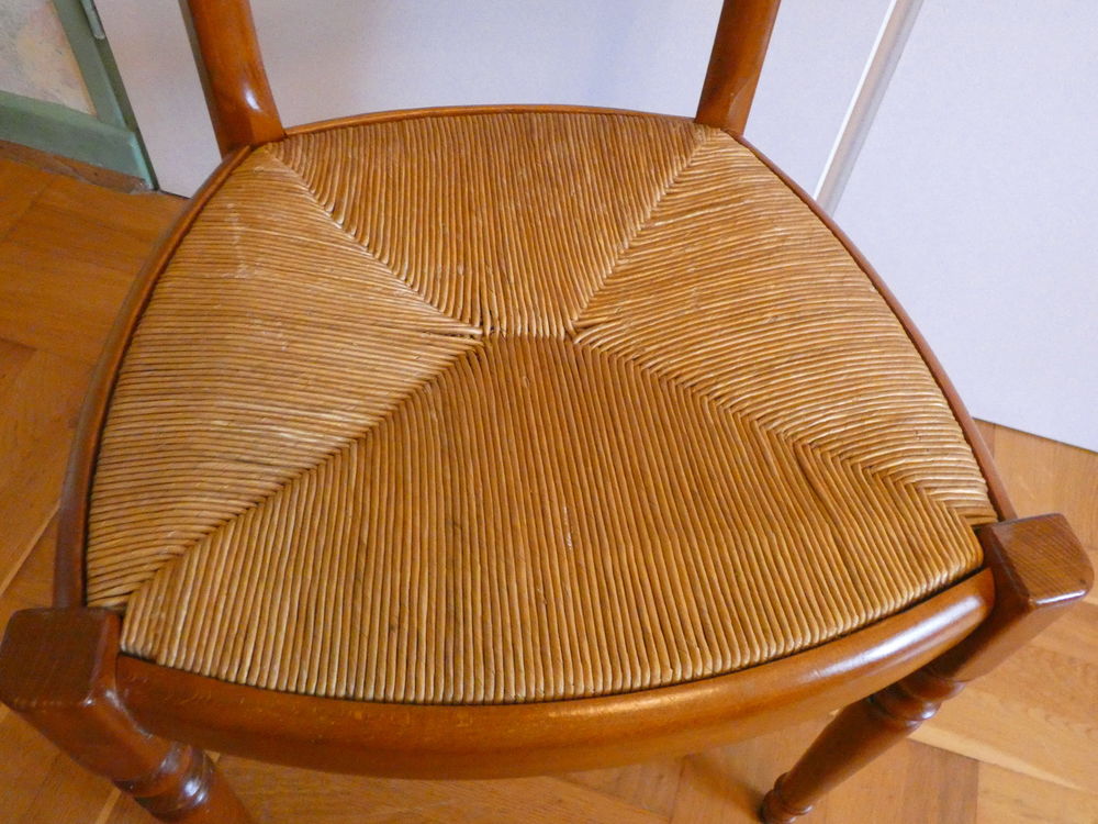 lot de 4 chaises paill&eacute;es Meubles
