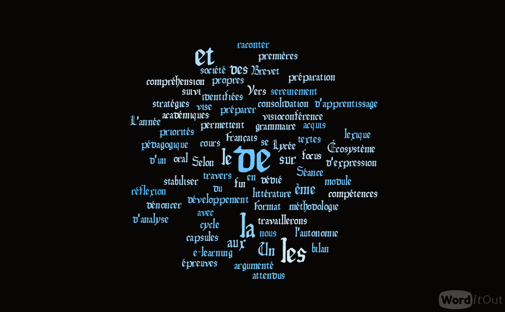   Stages préparatoires à l'épreuve de français du Diplôme National du Brevet 