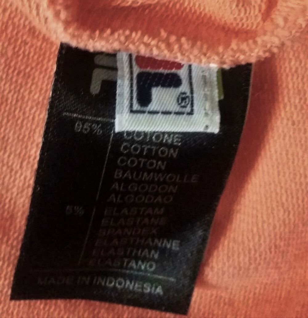 Pull sweat saumon corail FILA Original - T L - T 40 - 42 Vêtements