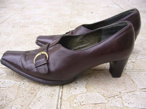 Escarpins Sweet de Pindi�re, cuir.  P 40. 0 Chennevi�res-sur-Marne (94)