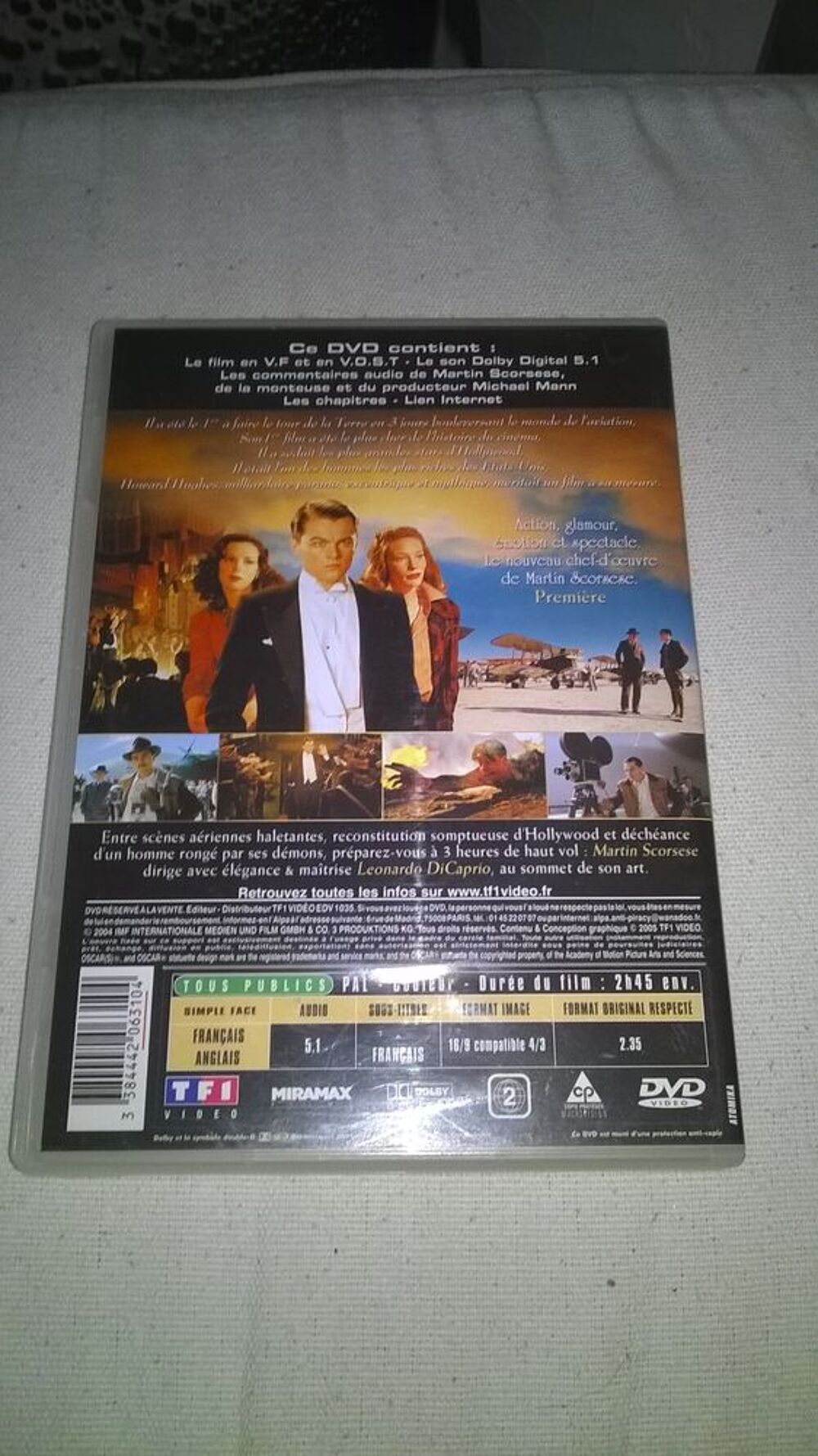 DVD Aviator
Leonardo DiCaprio
2004 DVD et blu-ray