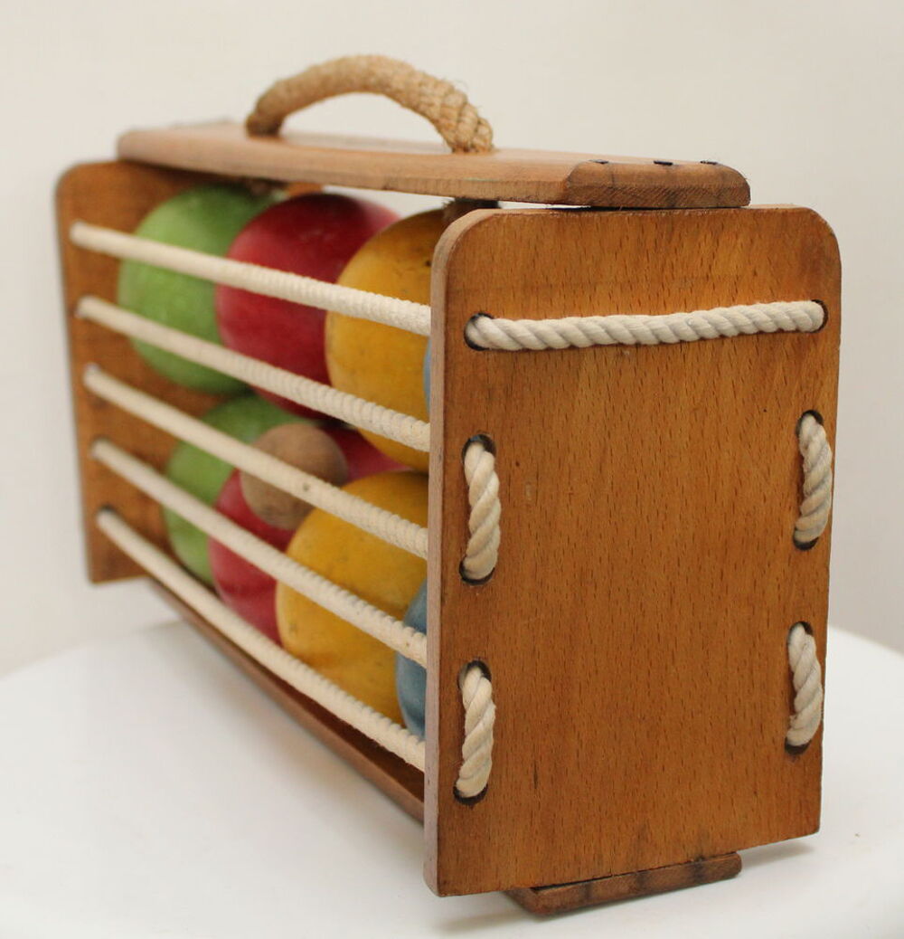 Jeu de plage 1950 boules en bois p&eacute;tanque Jeux / jouets