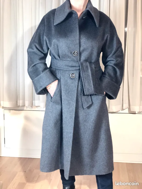 Manteau en laine/cachemire pour femme. Couleur gris. Rodier. 95 Paris 16 (75)