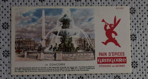 Buvard Pain d' �pices ? ancien ? La Concorde 5 Roissy-en-Brie (77)
