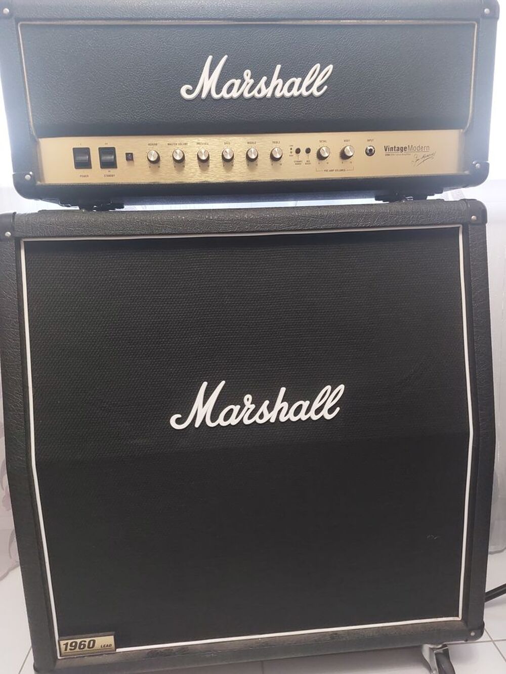 Ampli marshall lampe vintage modern + baffle 4hp Instruments de musique