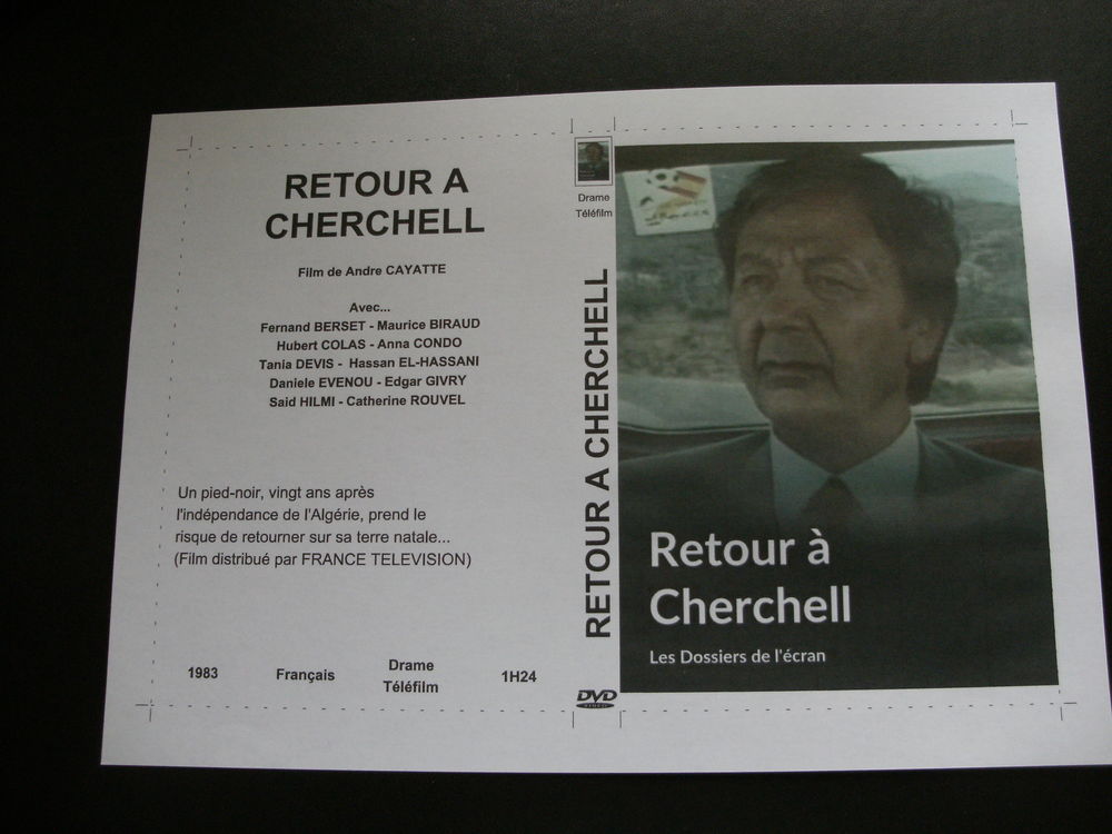 Rare film : " Retour a Cherchell " DVD et blu-ray