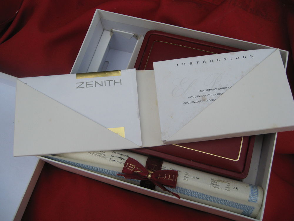 Zenith El Primero : montre homme. Chronom&egrave;tre/tachygraphe. Bijoux et montres