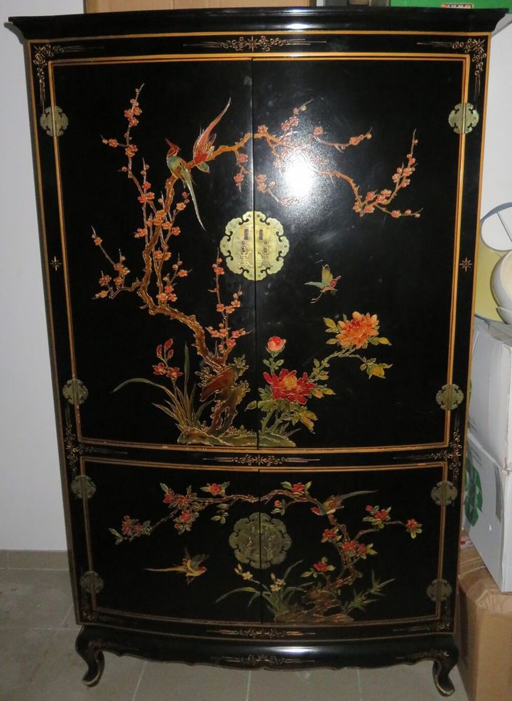meuble noir laque Meubles