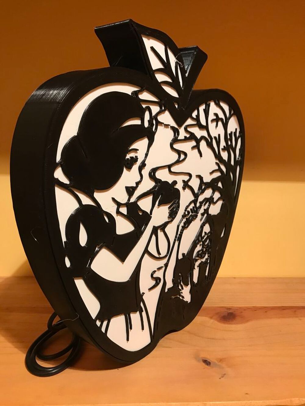 Lampe BLANCHE NEIGE leds multicolor avec telecommande et usb Décoration