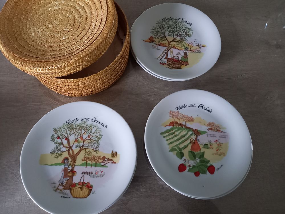 coffret de 6 assiettes &agrave; dessert Cuisine