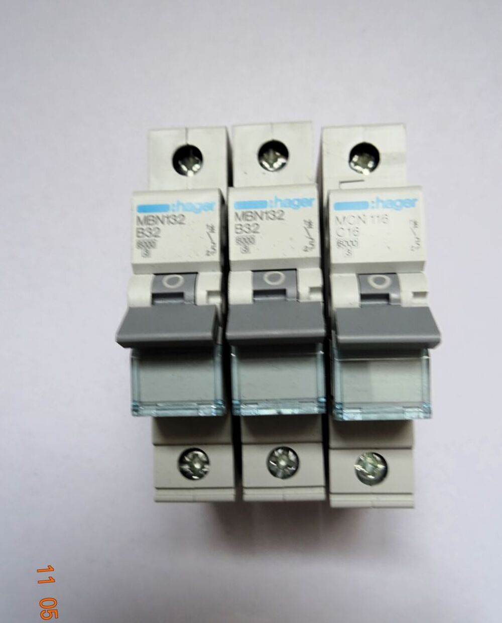 lot 3 disjoncteur Hager 32a et 16a unipolaire neuf Bricolage