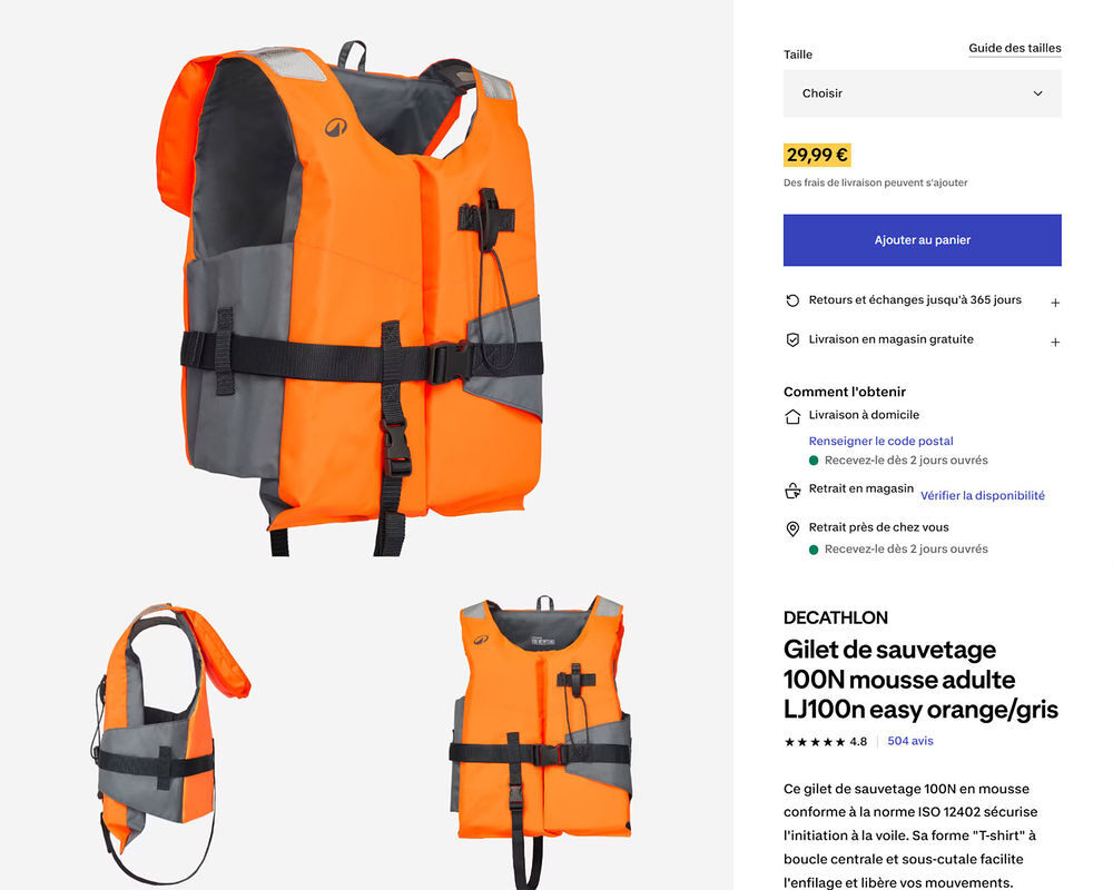 Cano&eacute; kayak gonflable 2 places Sports