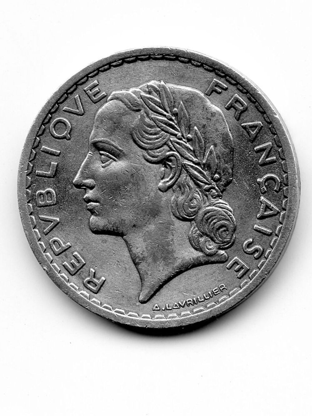 5 francs LAVRILLIER 1949 frappeB Aluminium 