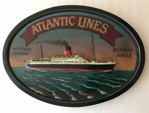 Tableau en Bois Paquebot 50 Obernai (67)