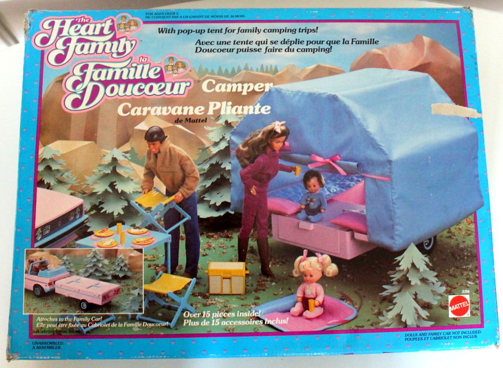 Famille Doucoeur MATTEL caravane pliante Vintage Big Jim, Ba Jeux / jouets