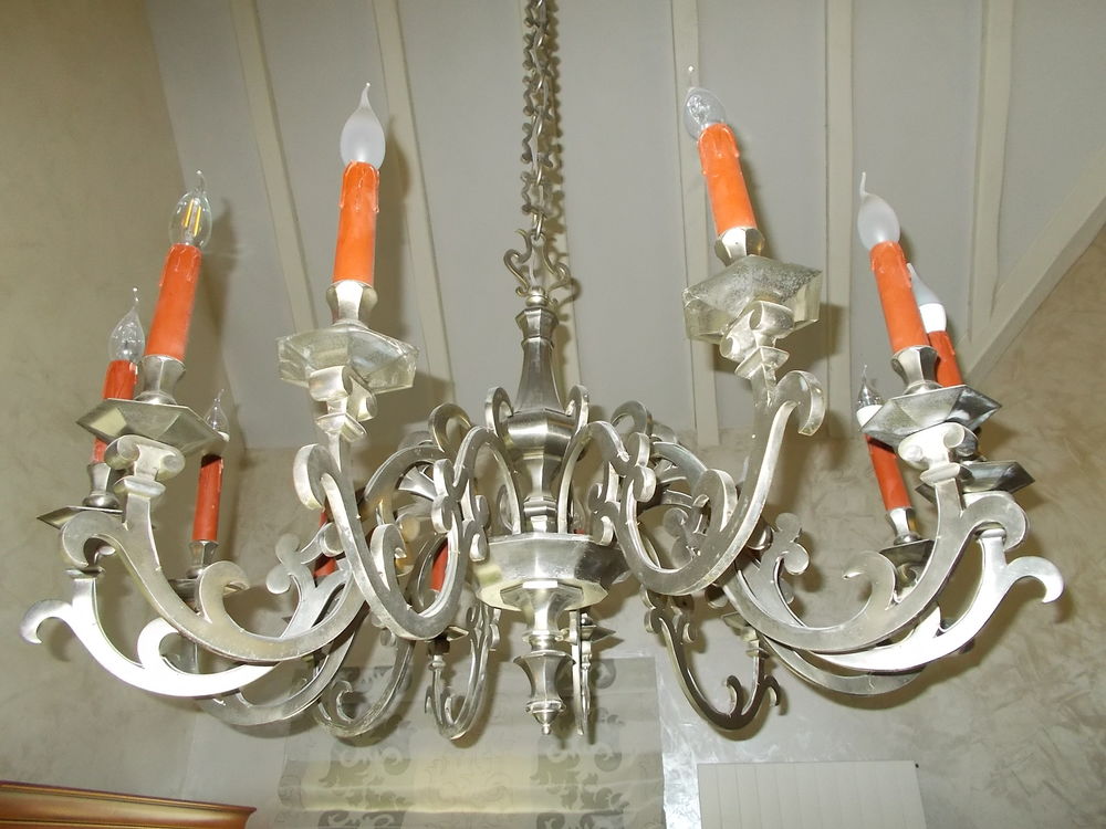 Lustre Imposant " Lucien Gau " Style Louis XIII Décoration