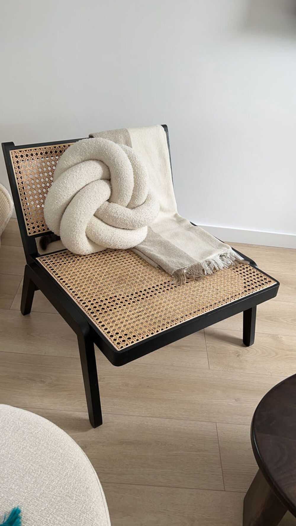Chaise lounge H&amp;M noir, comme neuve Meubles