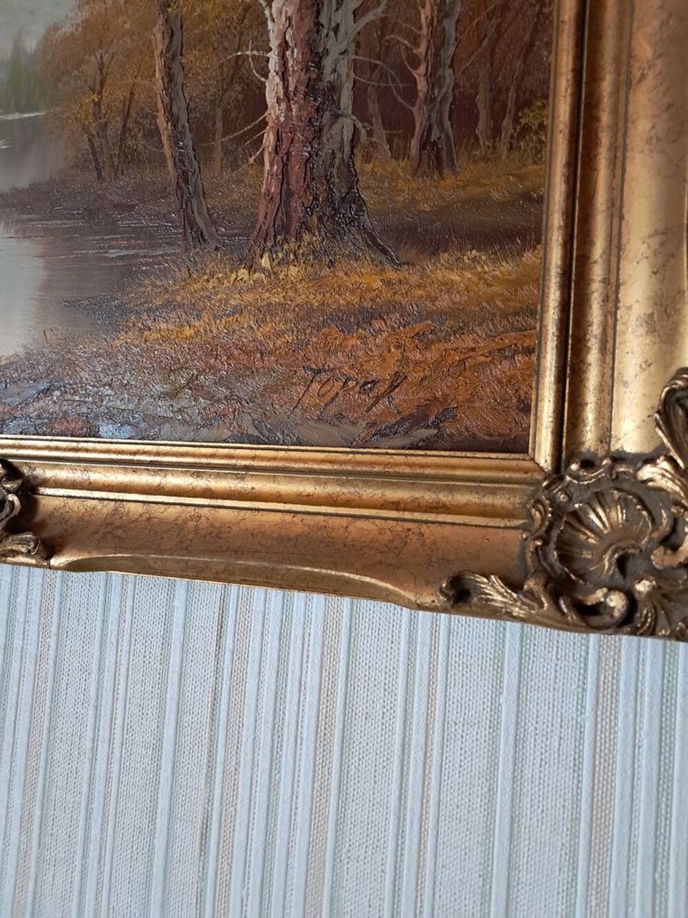 Tableau peinture sur toile sign&eacute;e Décoration