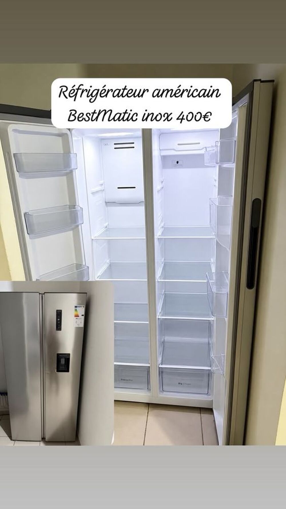 R&eacute;frig&eacute;rateur am&eacute;ricain Meubles