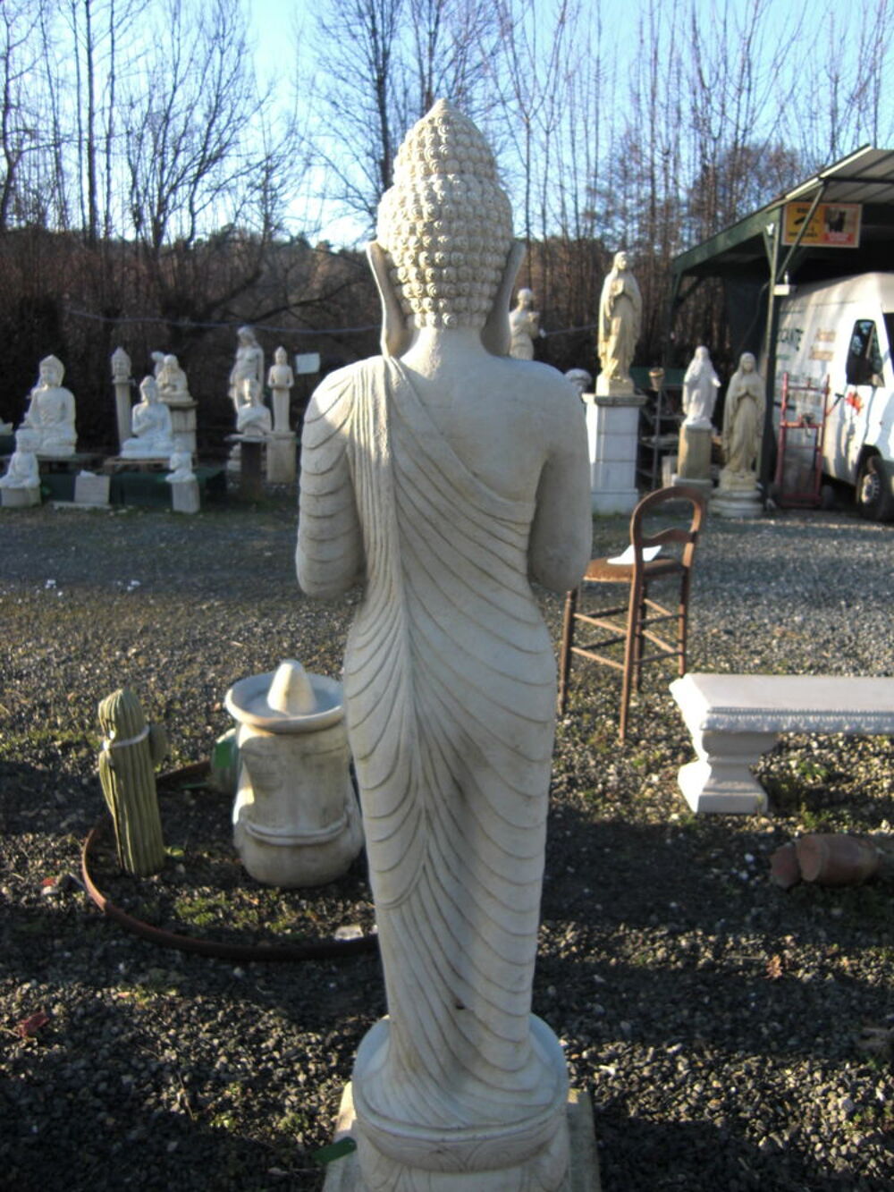 Statue en pierre, D&eacute;esse Hindou Décoration