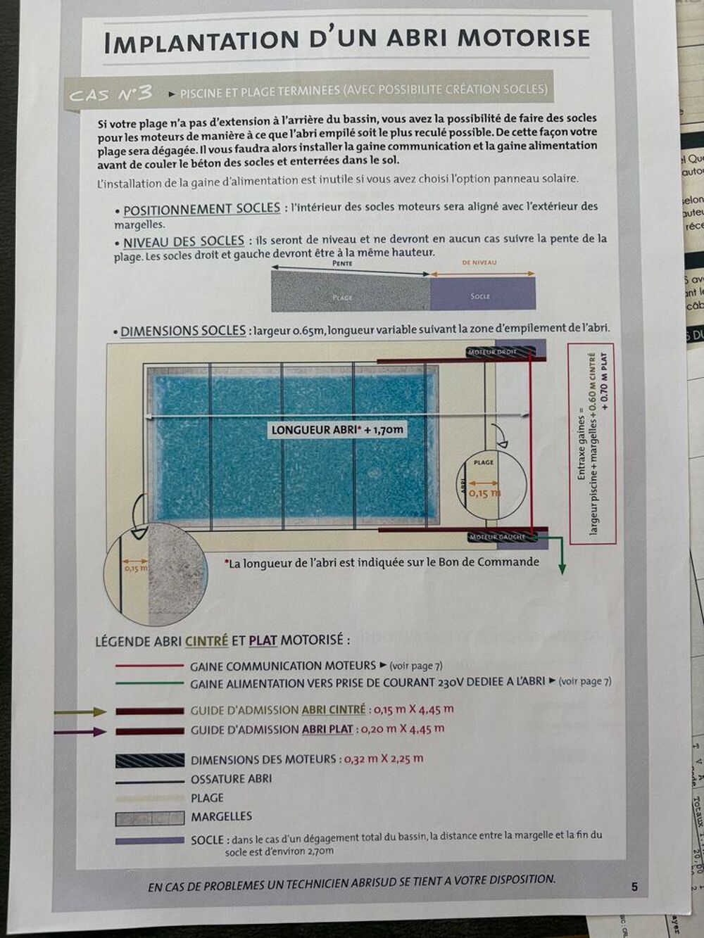 AFFAIRE Abri piscine motoris&eacute; Abrisud 5m50x4m50 Jardin