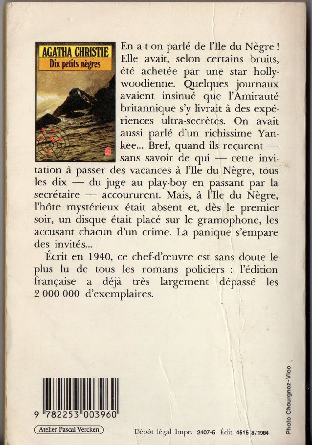 Dix petits n&egrave;gres - Agatha Christie Livres et BD