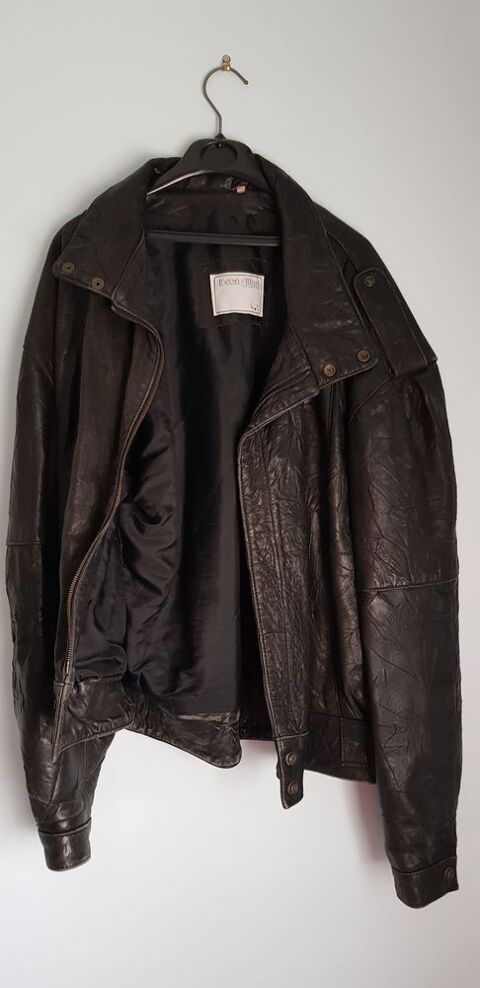 Veste en cuir homme, doublure 100% nylon, taille M 15 Saint-Denis (93)