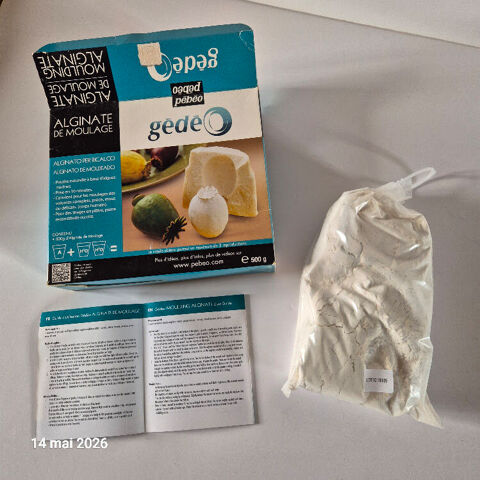 Alginate de moulage - Pébéo, Poudre naturelle à base d'algue 14 Aubusson (23)