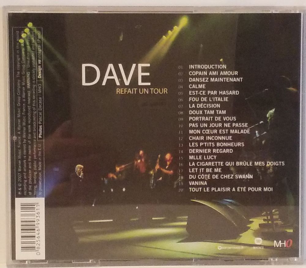 Dave Refait Un Tour CD et vinyles