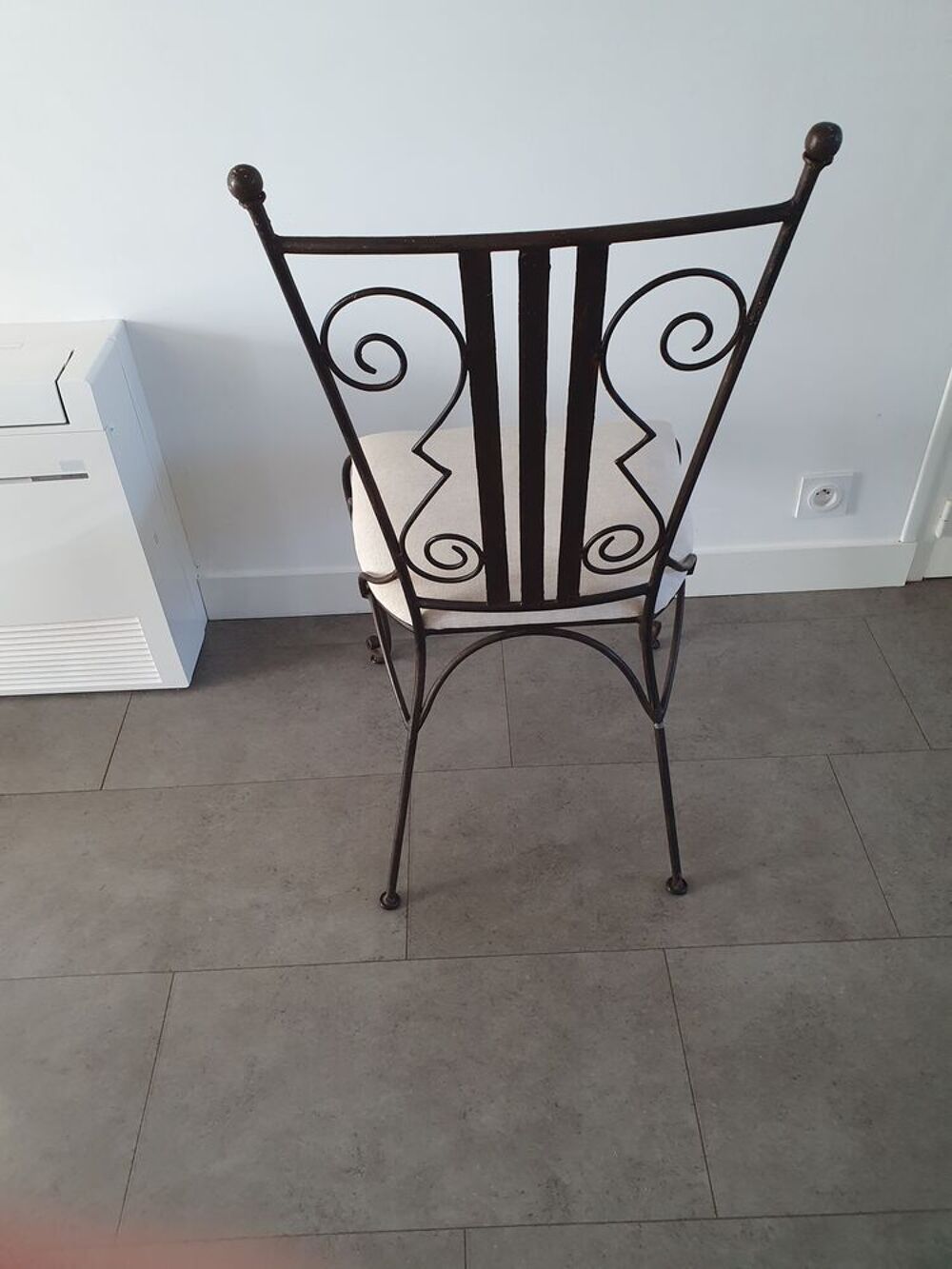 4 Chaises en Fer Meubles