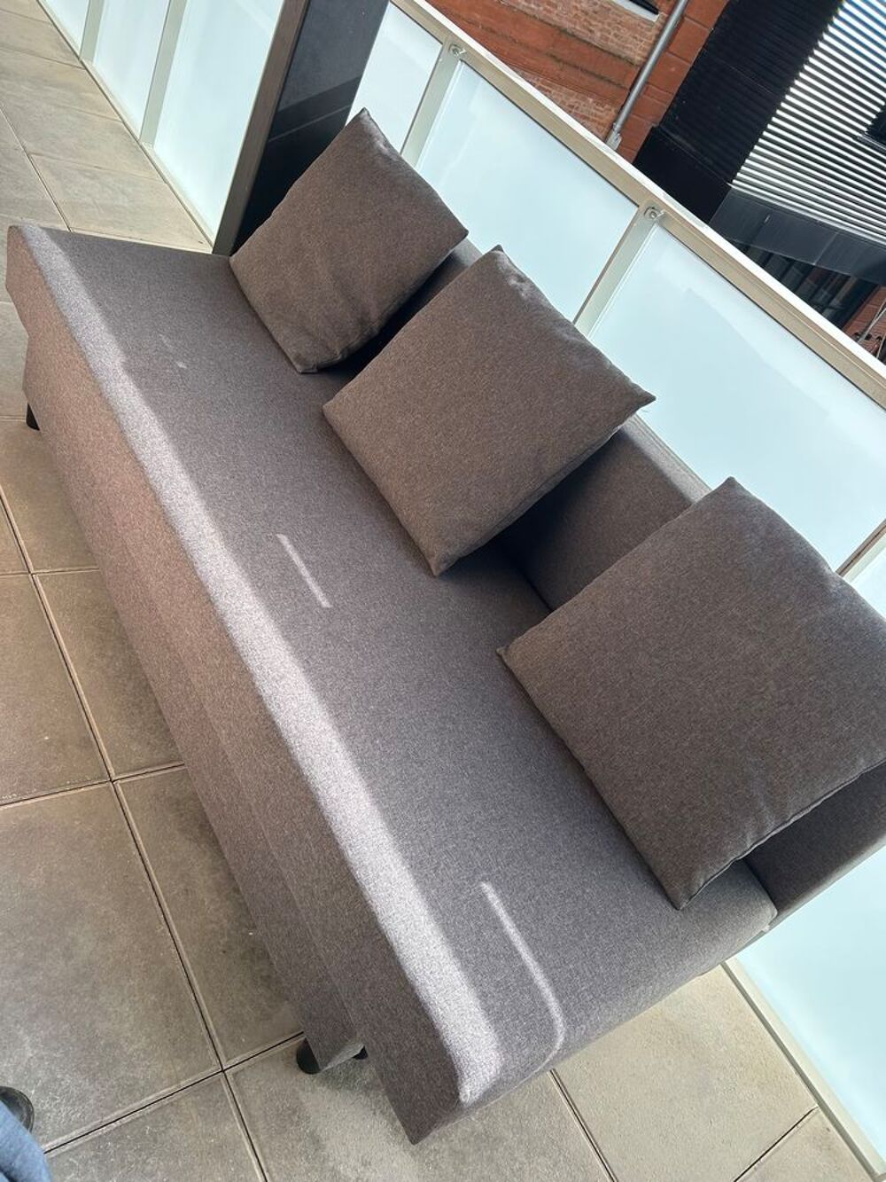 Canap&eacute; Clic clac gris neuf 3 places IKEA Meubles