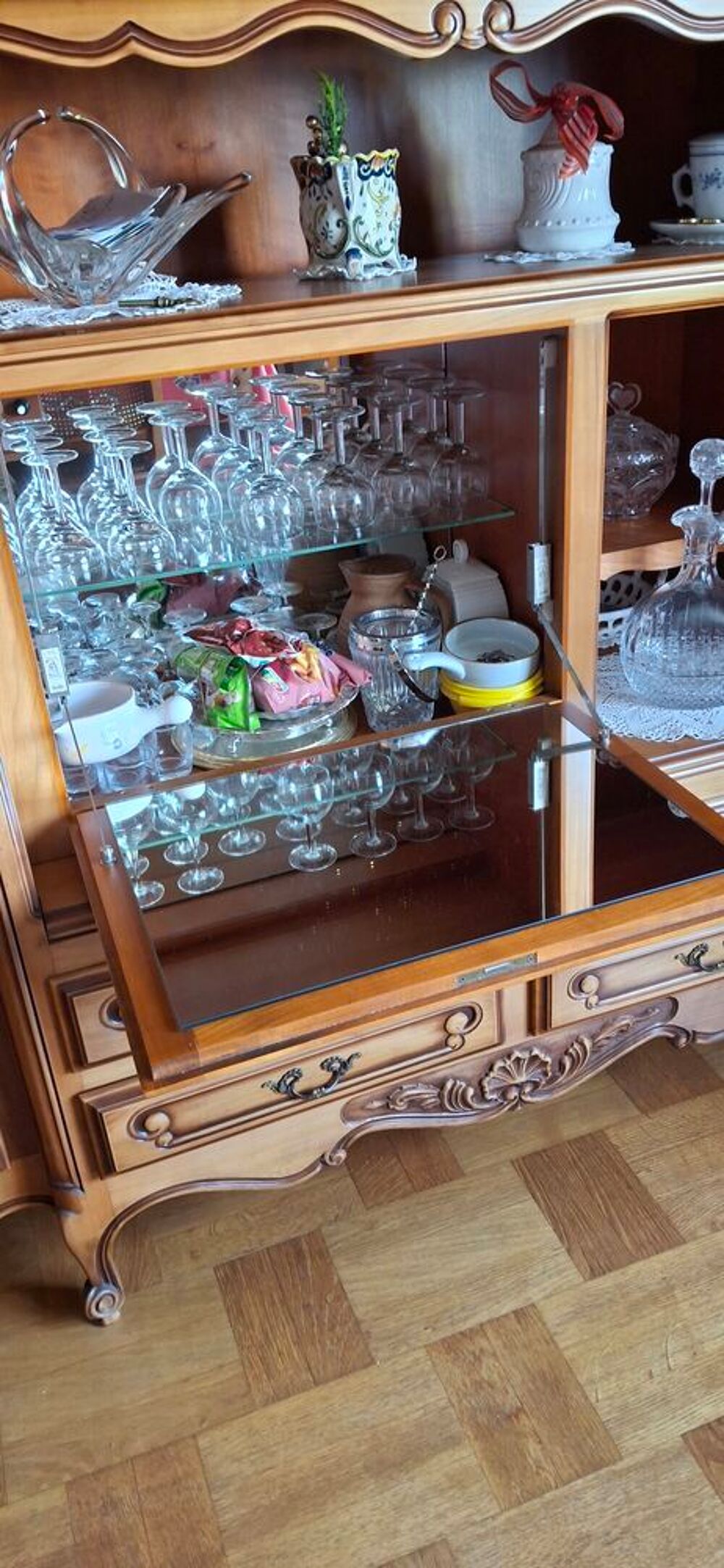 Buffet vaisselier en merisier massif Meubles