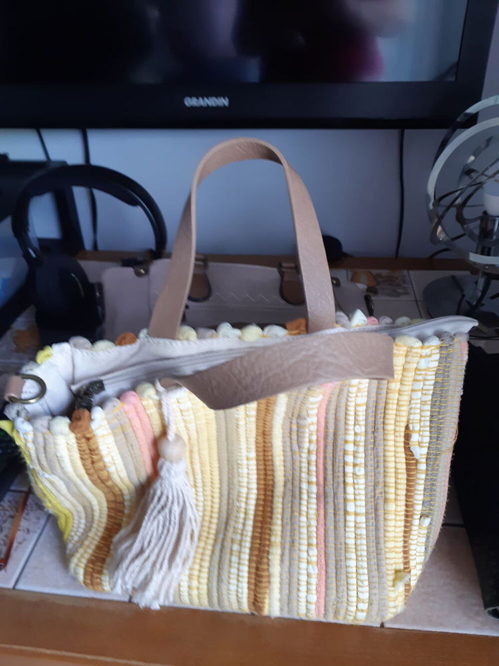 Sac tissu multicolore Maroquinerie
